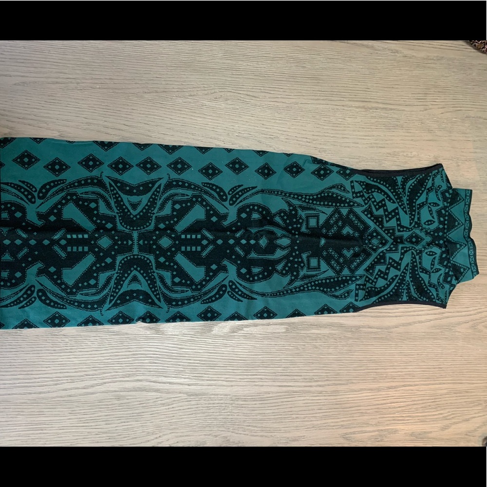 FREE PEOPLE MOCK NECK BODYCON JACQUARD MINI DRESS